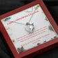 Merry Christmas My Love Open Heart Necklace - Gift for Her
