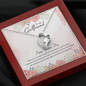 To My Girlfriend Happy Valentine's Day Open Heart Necklace