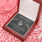 My Loving Wife Forever Yours Beautiful Open Heart Necklace
