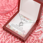 To My Girlfriend Happy Valentine's Day Open Heart Necklace