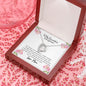 To My Beautiful Daughter Open Heart Necklace