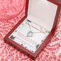 Merry Christmas My Love Open Heart Necklace - Gift for Her