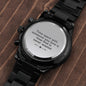 Gorgeous Black Customized Watch, Gift for Him