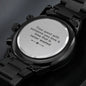 Gorgeous Black Customized Watch, Gift for Him