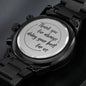 Beautiful Customized Watch, Thank You Gift for Co-worker, Gift for Dad, For Stepdad, Stepson