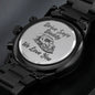 Drive Safe Daddy Trucker - Men's Black Chronograph Watch