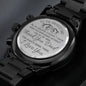 Thank You Dad - Men's Black Chronograph Watch