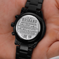 To My Husband - Men's Black Chronograph Watch