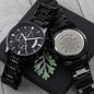 Stunning Customized Black Chronograph Watch - To My Husband