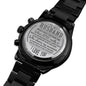 To My Husband - Men's Black Chronograph Watch