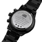 To My Husband Men's Black Chronograph Watch