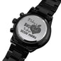 Men's Black Chronograph Watch - For Teacher