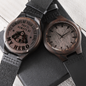 I'll Always Be Your Little Girl Policeman Hero Men's Wooden Watch