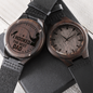 I Hooked The Best Dad Men's Wooden Watch