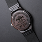 I'll Always Be Your Little Girl Fireman Hero Men's Wooden Watch