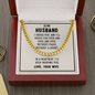 To My Husband I Choose You - Beautiful Thick Link Chain