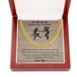 To My Favorite Dancing Partner Men's Thick Link Chain