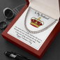 To My Husband You Will Always Be My King Happy Valentine's Day - Men's Thick Link Chain