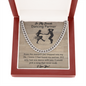 To My Favorite Dancing Partner Men's Thick Link Chain