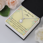 To My Mom on Mother's Day Eternal Hope Pendant Necklace