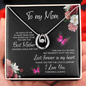 To My Mom You Are The Best Mother Lucky Horseshoe Pendant Necklace Gift for Mom - Mother's Day, Birthday, Any Day
