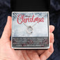 Merry Christmas Mom Lucky Horseshoe Pendant