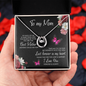 To My Mom You Are The Best Mother Lucky Horseshoe Pendant Necklace Gift for Mom - Mother's Day, Birthday, Any Day
