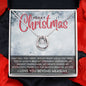 Merry Christmas Mom Lucky Horseshoe Pendant