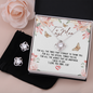 To My Mom Stunning 3pc Love Knot Necklace and Earring Set