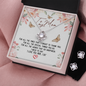 To My Mom Stunning 3pc Love Knot Necklace and Earring Set