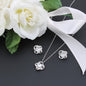 To My Mom Stunning 3pc Love Knot Necklace and Earring Set