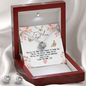 To My Mom Stunning 3pc Love Knot Necklace and Earring Set