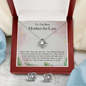 To The Best Mother-In-Law Stunning 3pc Set Love Knot Necklace and Matching Earrings