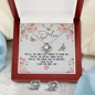 To My Mom Stunning 3pc Love Knot Necklace and Earring Set