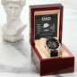 Men's Openwork Watch in Mahogany Luxury Box - Gift for Dad