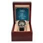 Men's Operwork Watch in Mahogany Luxury Box