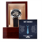 Men's Openwork Watch in Luxury Mahogany Box - For Dad My Hero