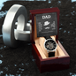 Men's Openwork Watch in Mahogany Luxury Box - Gift for Dad
