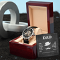 Men's Openwork Watch in Mahogany Luxury Box - Gift for Dad