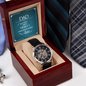 Men's Operwork Watch in Mahogany Luxury Box