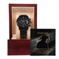 To My Man Stylish Black Chronograph Watch