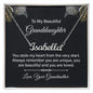 To My Beautiful Granddaughter - Personalized Name Necklace