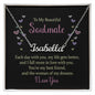 To My Beautiful Soulmate - Personalized Name Necklace