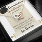 Congratulations Granddaughter Two Hearts Necklace from Grandpa