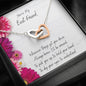 You're My Best Friend Interlocked Hearts Necklace