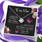 To My Mom You Are The Best Mother Beautiful Love Knot Pendant Necklace