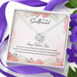 To My Girlfriend Happy Valentine's Day Love Knot Necklace