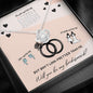 Will You Be My Bridesmaid Love Knot Necklace, Wedding Party Gift, Message Card Jewelry