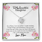 To My Beautiful Daughter Love Knot Necklace