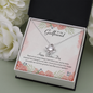 To My Girlfriend Happy Valentine's Day Love Knot Necklace